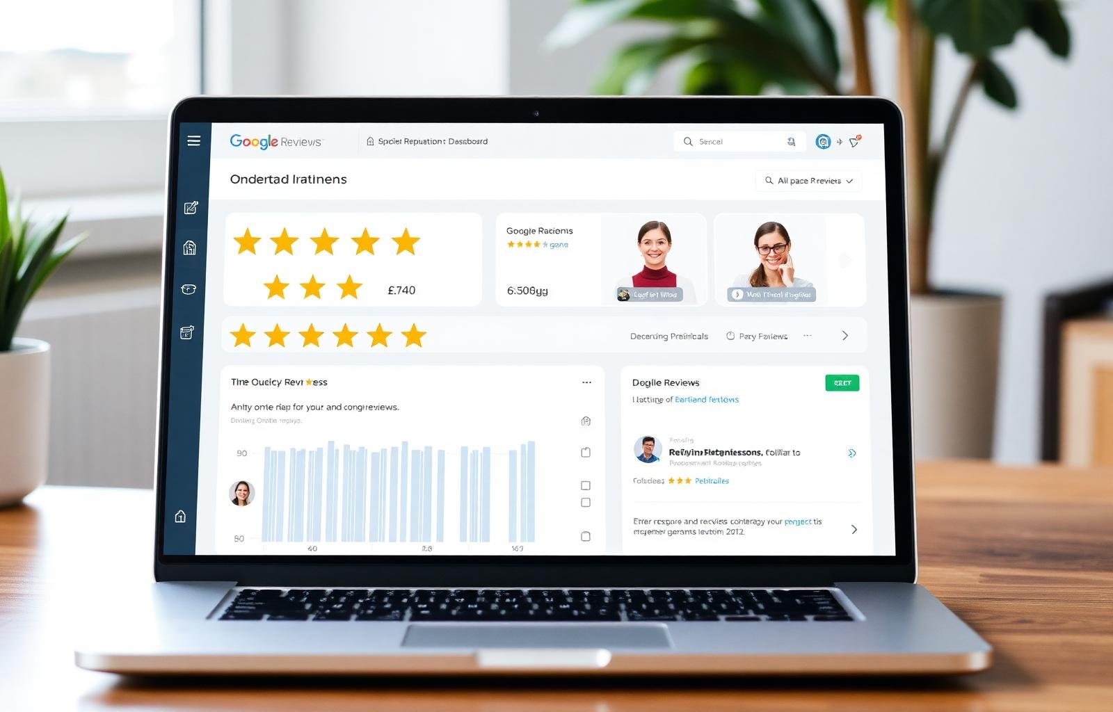 Online reputation management dashboard